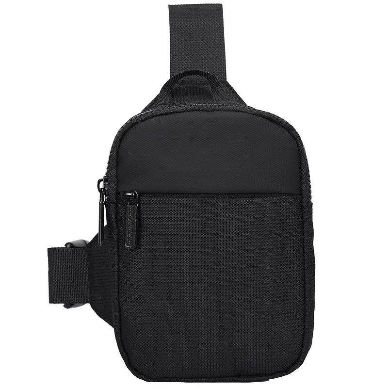 Japanese Men's Chest Bag Fashion Small Canvas Shoulder Crossbody Bags for Man Mini Cloth Sling Sport Cross Phone Male Handbag