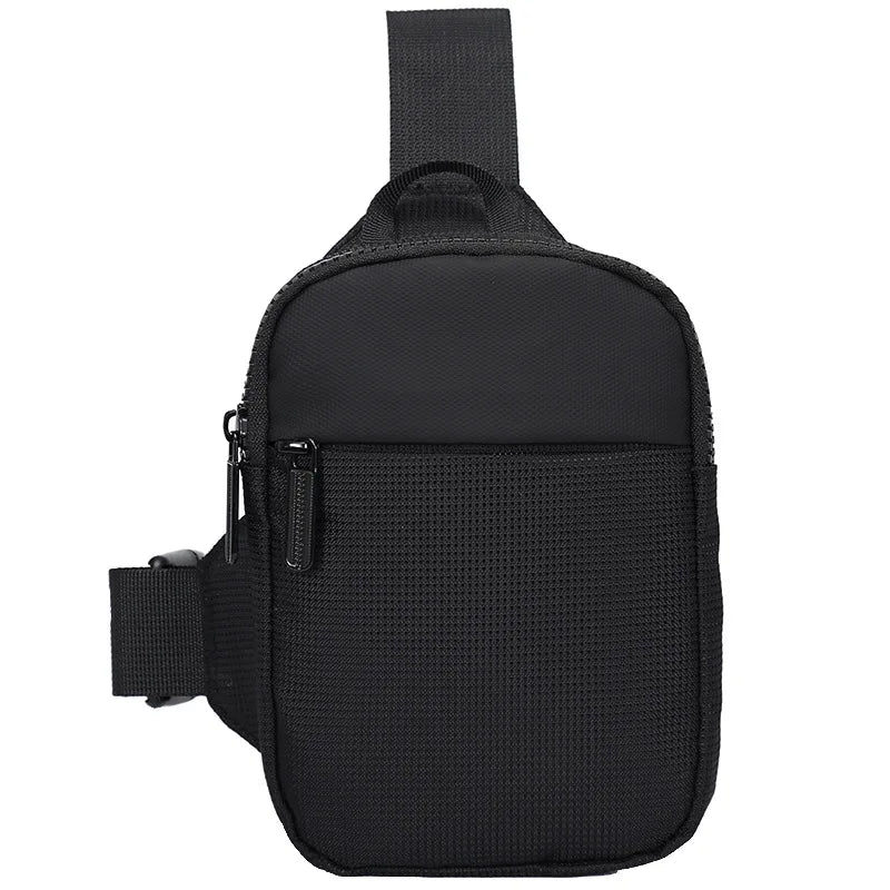 Japanese Men's Chest Bag Fashion Small Canvas Shoulder Crossbody Bags for Man Mini Cloth Sling Sport Cross Phone Male Handbag